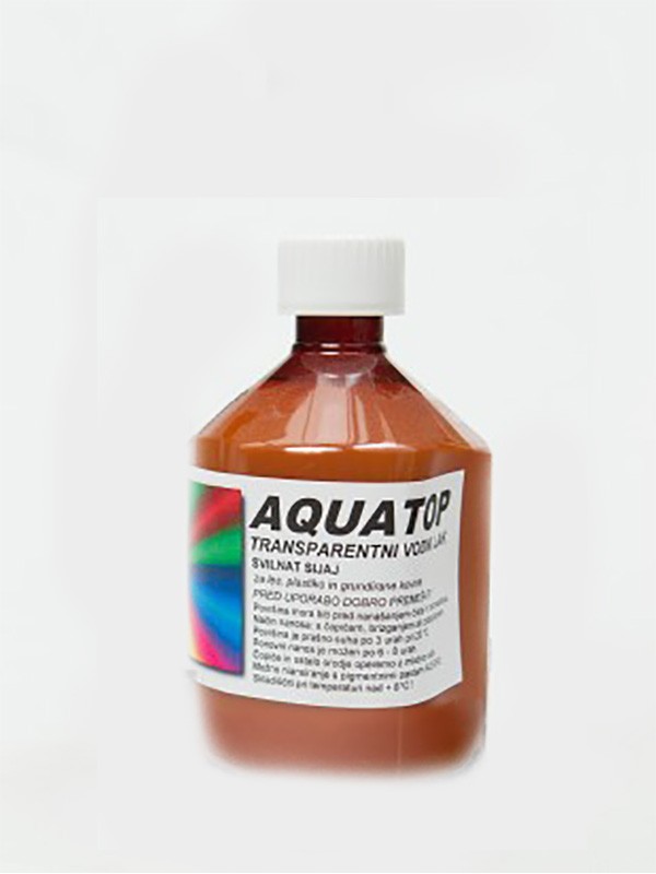 AQUATOP Transparent, silky shine, water-based varnish 500 ml