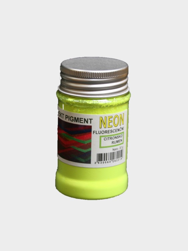 EFEKT NEON fluorescenčni pigment CITRONSKO RUMEN 30 g