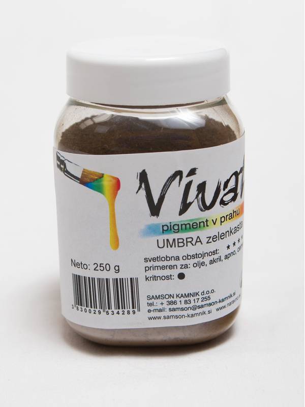VIVAT pigment Naravna zemlja Umbra zelenkasta 250g