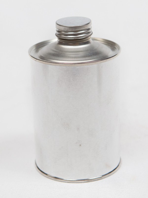 METAL container with screw on lid 500 ml