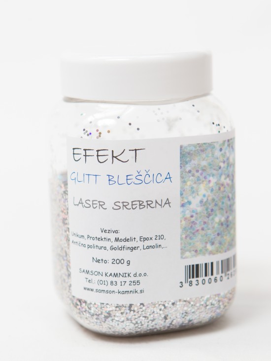 GLITT BLEŠČICA  LASER - SREBRNA  200 g