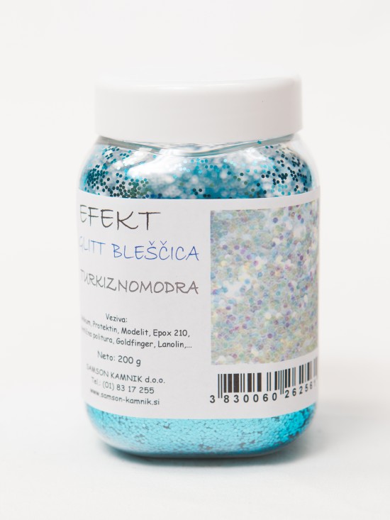 EFFECT GLITTER Turquoise blue 200 g