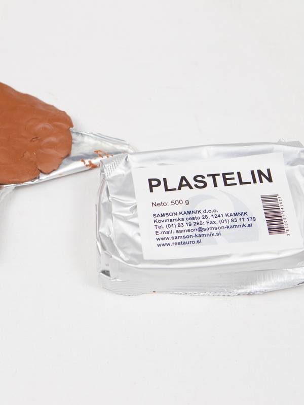 Plasticine, brown 500g