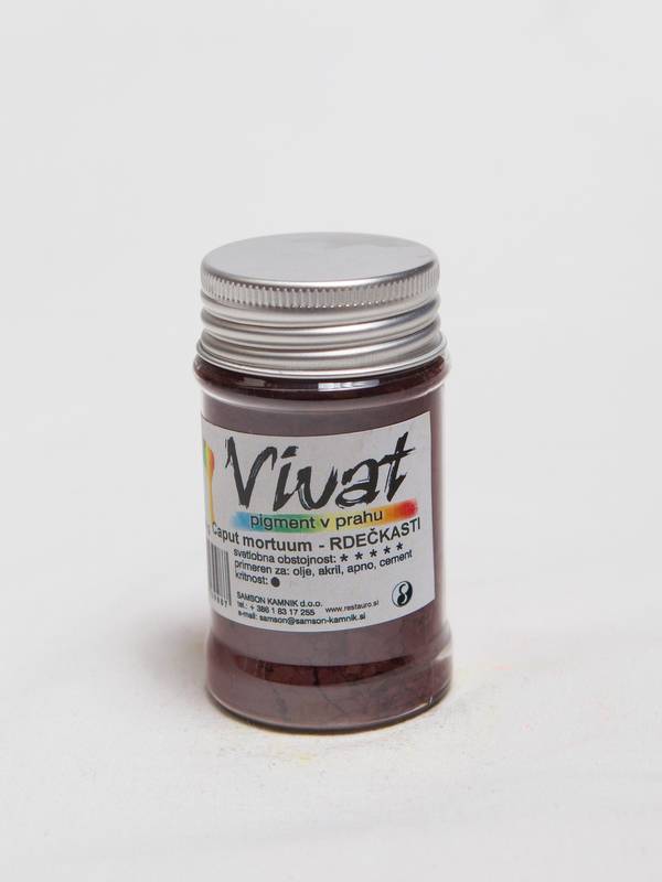 VIVAT pigment naravna zemlja Caput mortum rdečkast 100g