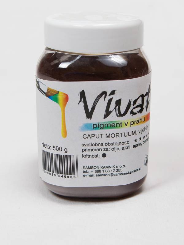 VIVAT pigment naravna zemlja Caput  mortum vijoličen 500g