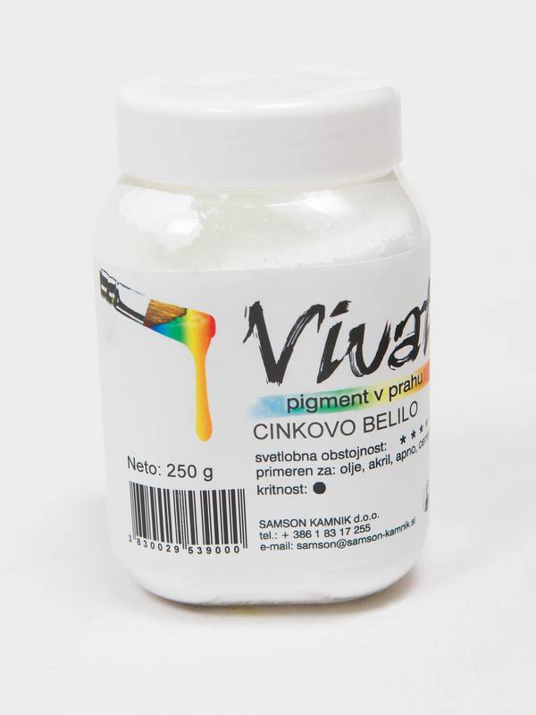 VIVAT pigment oksidni / anorganski Cinkovo belilo 250g