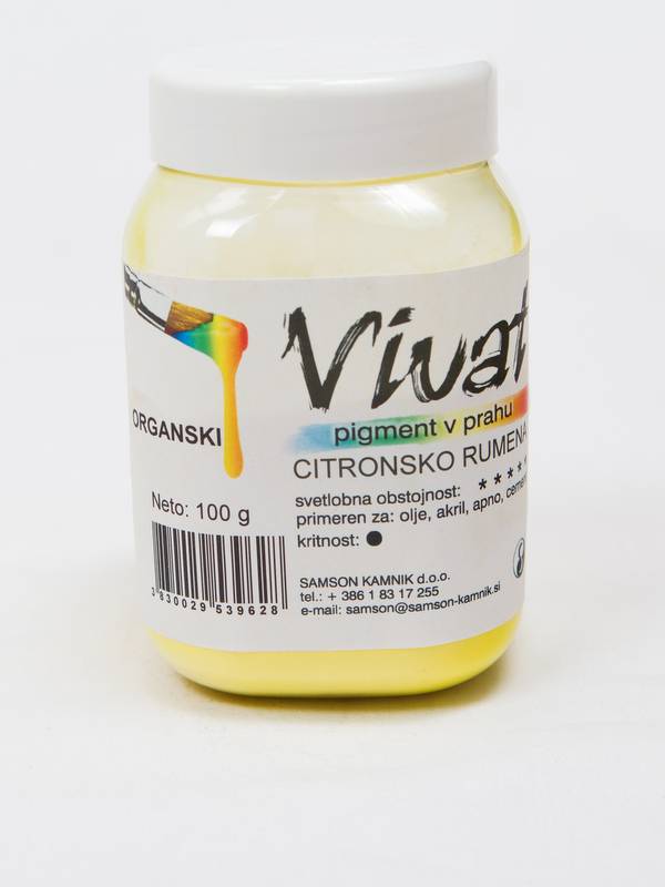 VIVAT organski pigment Citronsko rumena 100 g