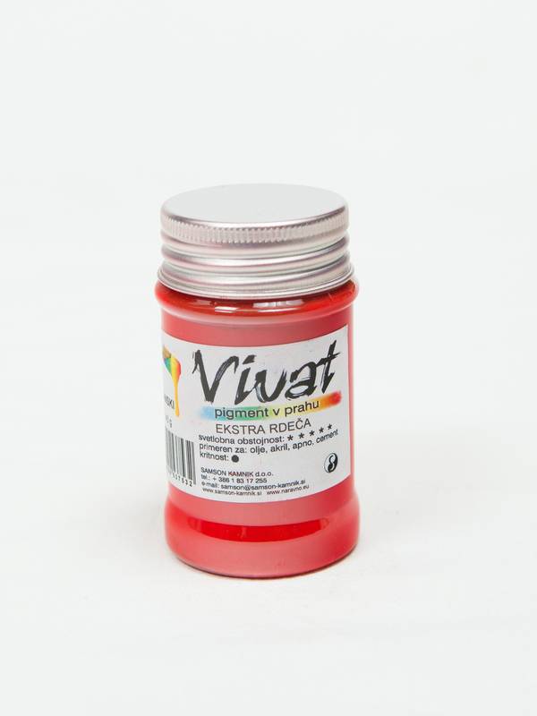 VIVAT organski pigment Ekstra rdeča 40 g