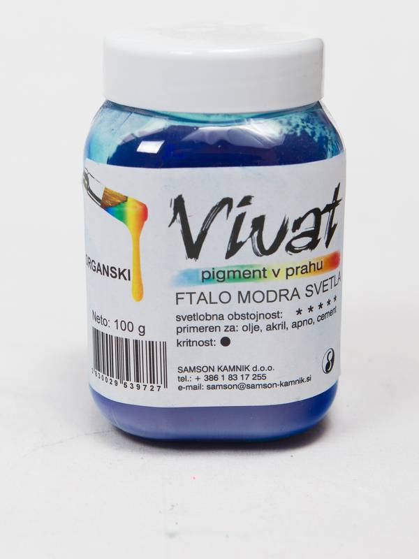 VIVAT organski pigment ftalo modra svetla 100 g