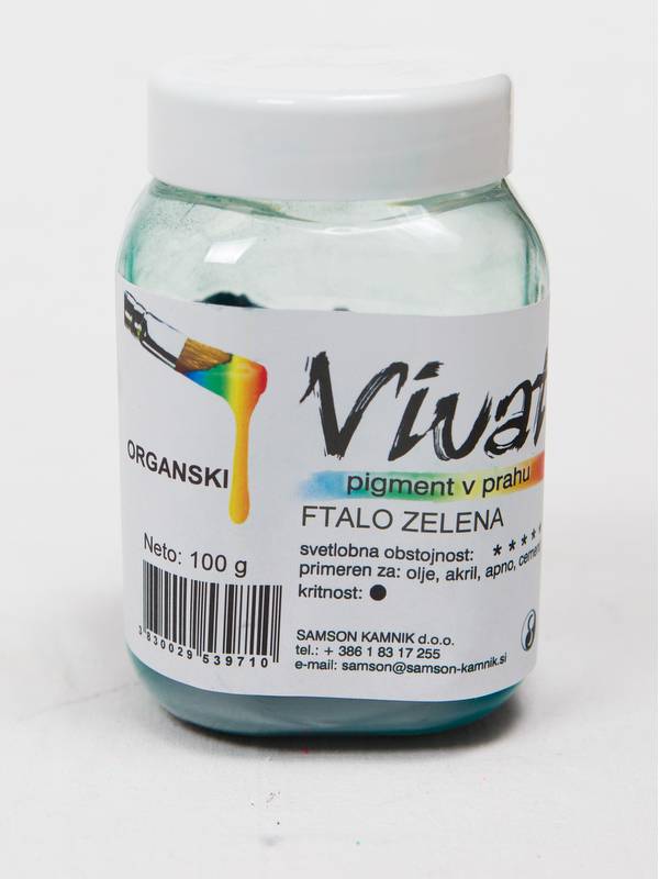 VIVAT organski pigment Ftalo zelena 100 g