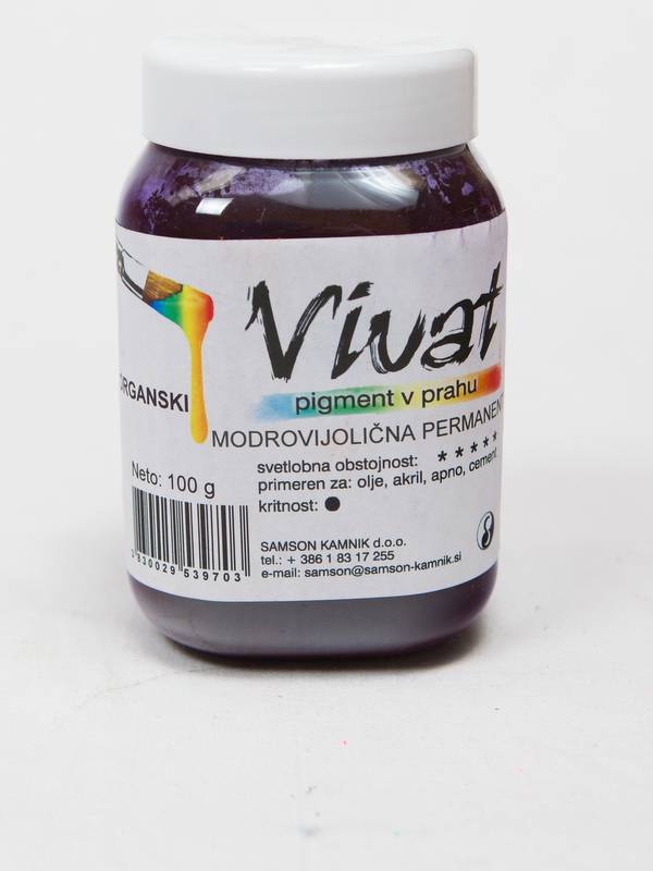 VIVAT organski pigment Modrovijoličen permanent 100 g