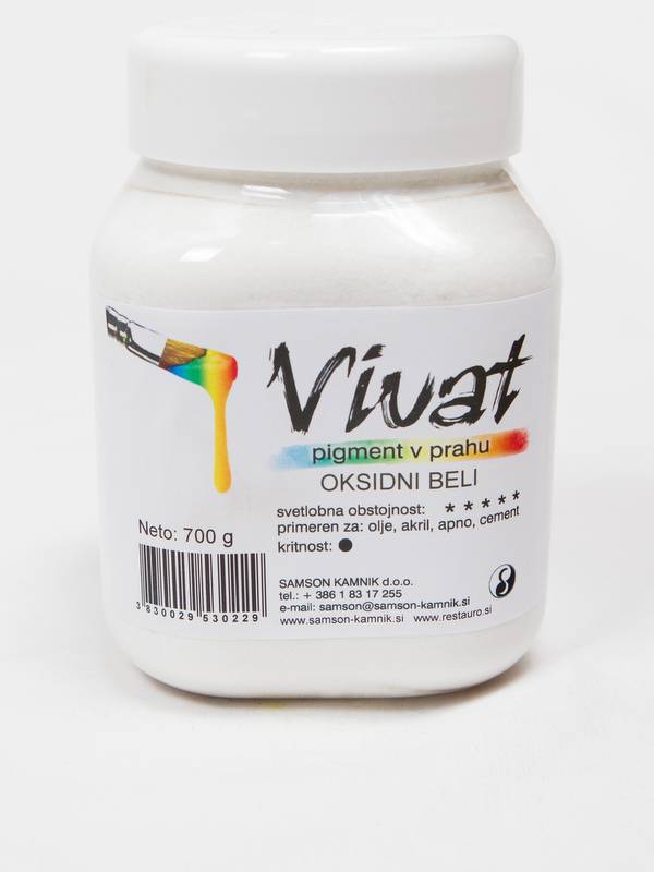 VIVAT oksidni / anorganski pigment Oksidni beli 700 g