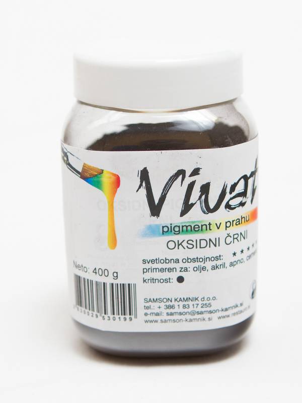VIVAT oksidni / anorganski pigment Oksidni črni 400 g
