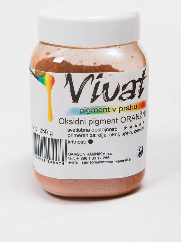 VIVAT oksidni / anorganski pigment Oksidni oranžen 250 g