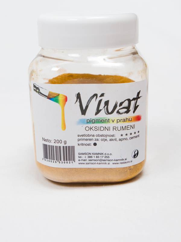 VIVAT oksidni / anorganski pigment Oksidni rumen 200 g