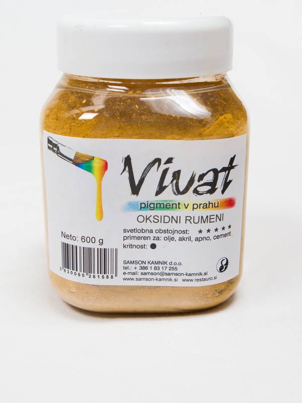 VIVAT oksidni / anorganski pigment Oksidni rumen 600 g
