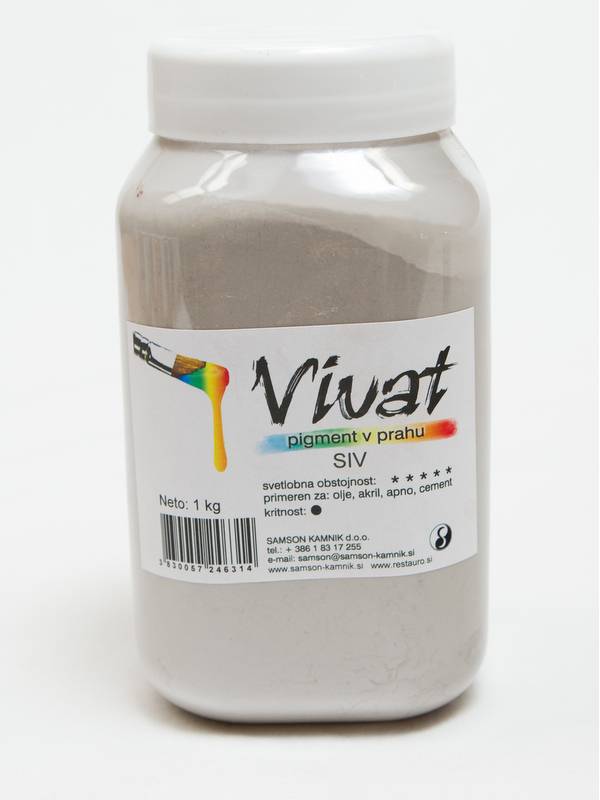 VIVAT pigment oksidni / anorganski oksidni siv 1 kg