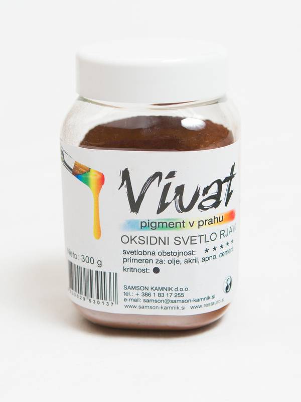 VIVAT pigment oksidni / anorganski oksidni svetlo rjavi 300g