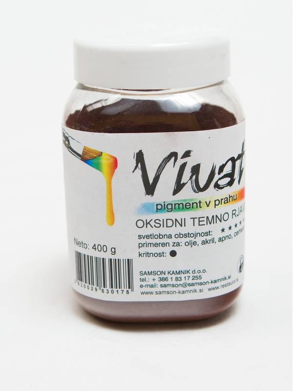 VIVAT oksidni / anorganski pigment Oksidni temno rjavi 400 g