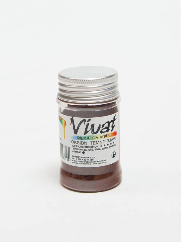 VIVAT pigment oksidni / anorganski temno rjavi 80 g