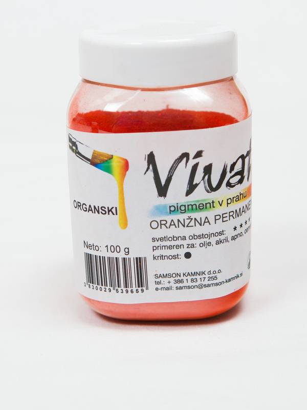 VIVAT organski pigment Oranžna permanent 100 g