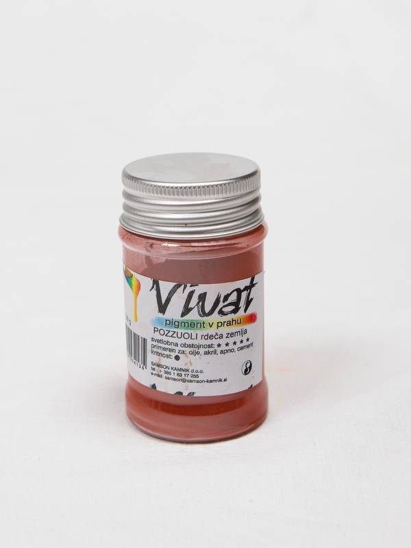 VIVAT pigment Naravna zemlja Pozzuoli rdeča zemlja 50g