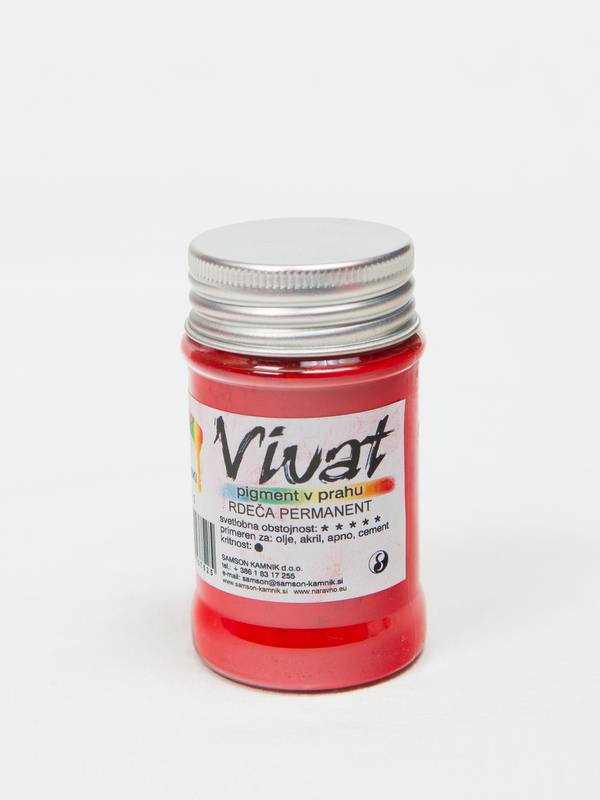 VIVAT organski pigment rdeča permanent 20 g