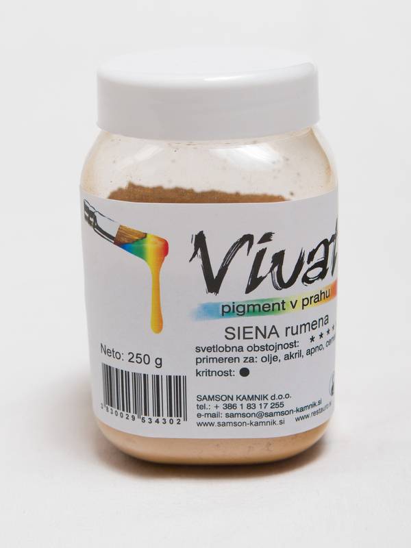 VIVAT pigment Naravna zemlja Siena rumena 250g