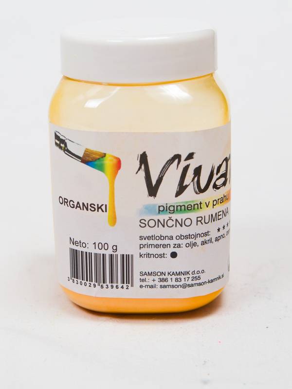 VIVAT organski pigment Sončno rumena 100 g