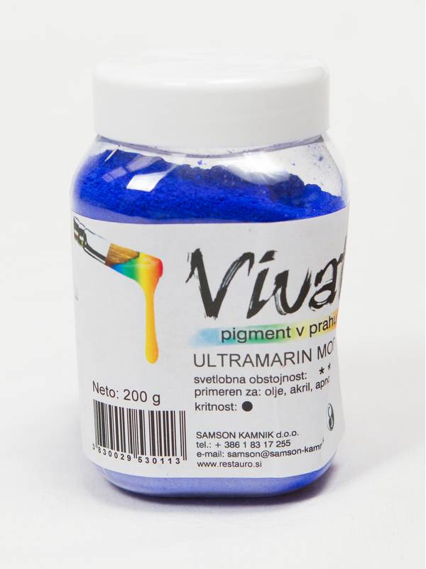 VIVAT oksidni / anorganski pigment ultramarin modri 200 g