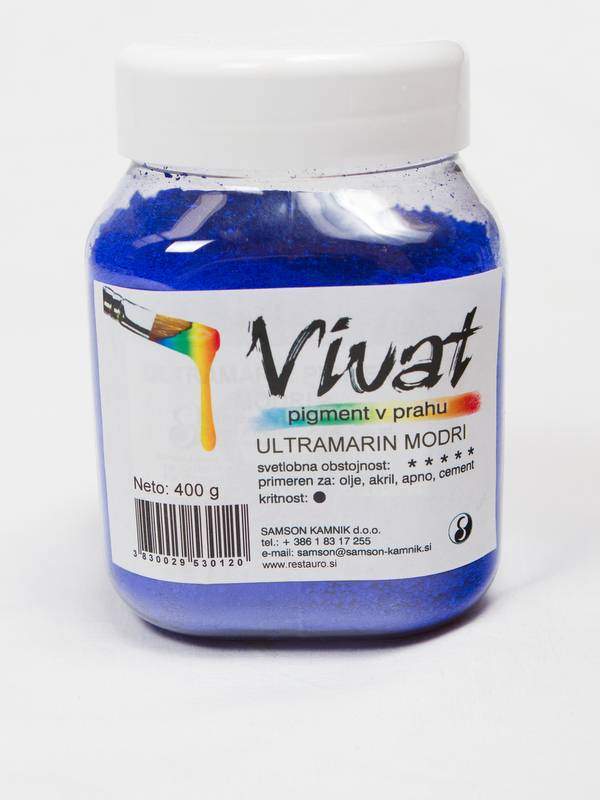 VIVAT oksidni / anorganski pigment Ultramarin modri 400 g