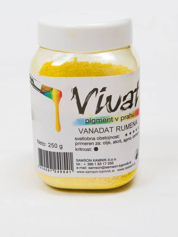 VIVAT oksidni/anorganski pigment Vanadat rumena 250 g