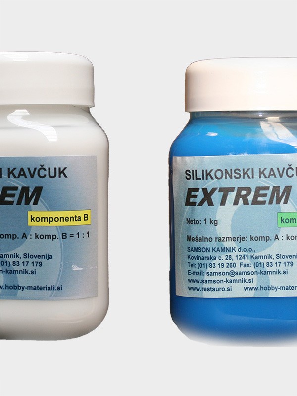 Silikonski kavčuk EXTREM za zelo zahtevne kalupe 1 + 1kg