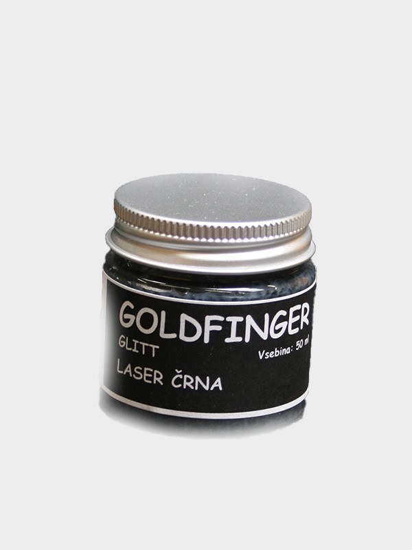 GOLD FINGER  GLIT laser črna    50 ml