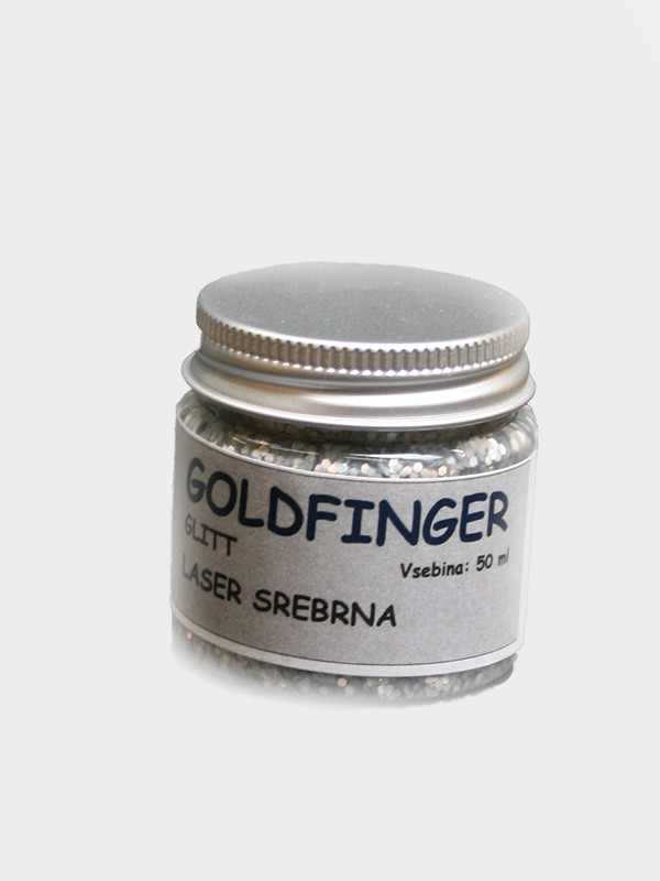 GOLD FINGER  GLIT laser srebrna 50 ml
