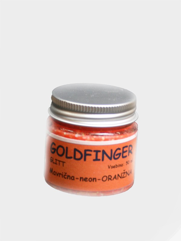 GOLD FINGER  GLIT   mavrična neon oranžna   50 ml