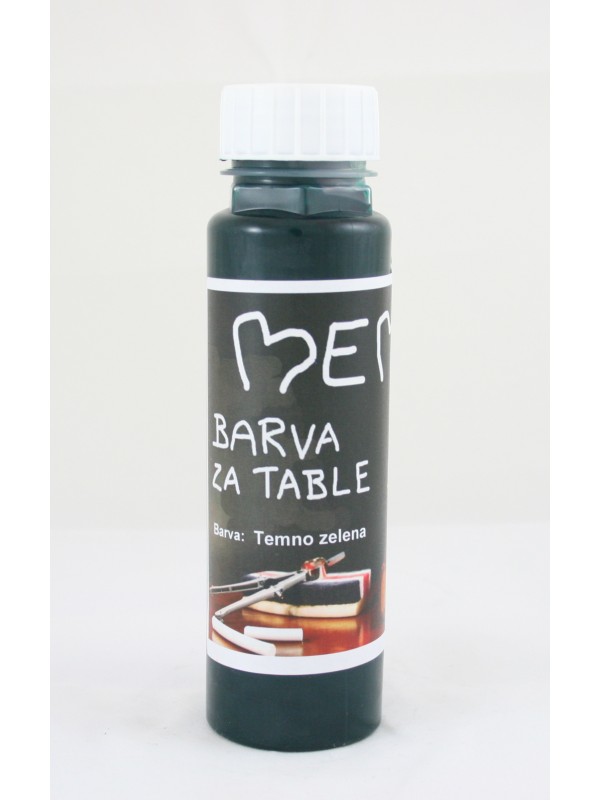 MEMO - BARVA ZA TABLE - Temno zelena 250 ml