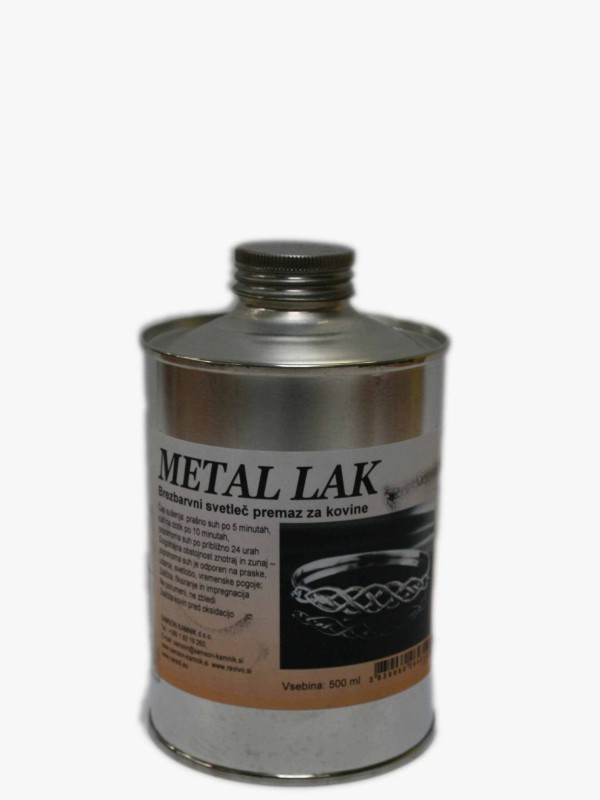 METAL LAK brezbarvni svetleč premaz za kovine 500 ml