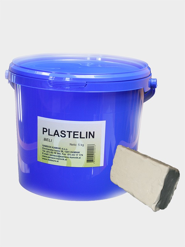 Plasticine, white 5kg