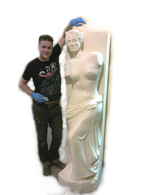 Trda poliuretanska pena Solida primer kip v naravni velikosti