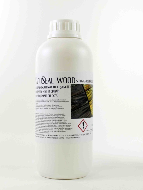 VACUSEAL WOOD resin for wood stabilization 1l